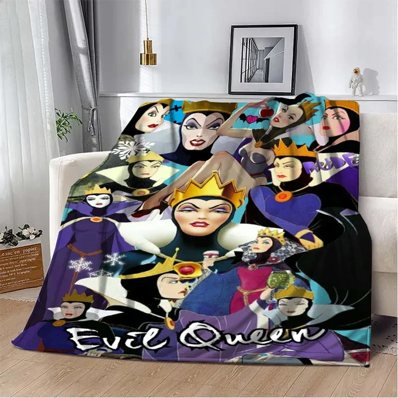 Disney Classic Villains Cartoon Flannel Blanket Children Air Conditioning Blanket Lunch living Rooms Travel Picnic Blanket Gifts