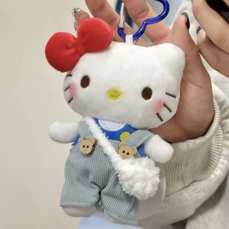 

Клетчатая юбка, сумка на плечо, подвеска «Hello Kitty», плюшевая игрушка, сумка для куклы, очаровательный брелок, украшения, аксессуары, подарок-сюрприз