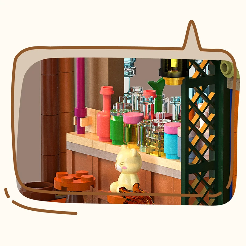 1100 + ชิ้น Micro Building Dock Bar MOC Building Blocks ชุด DIY Idea อิฐของเล่นสะสมสําหรับเด็กผู้ใหญ่เด็กของขวัญ