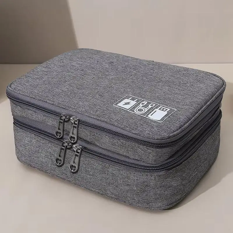 3-lagige Friseur-Werkzeugtasche mit großem Fassungsvermögen, Aufbewahrungstasche für Haarschneidemaschinen, Scheren, Haarstyling-Tools, Salon-Ersatzteile – Detail 4