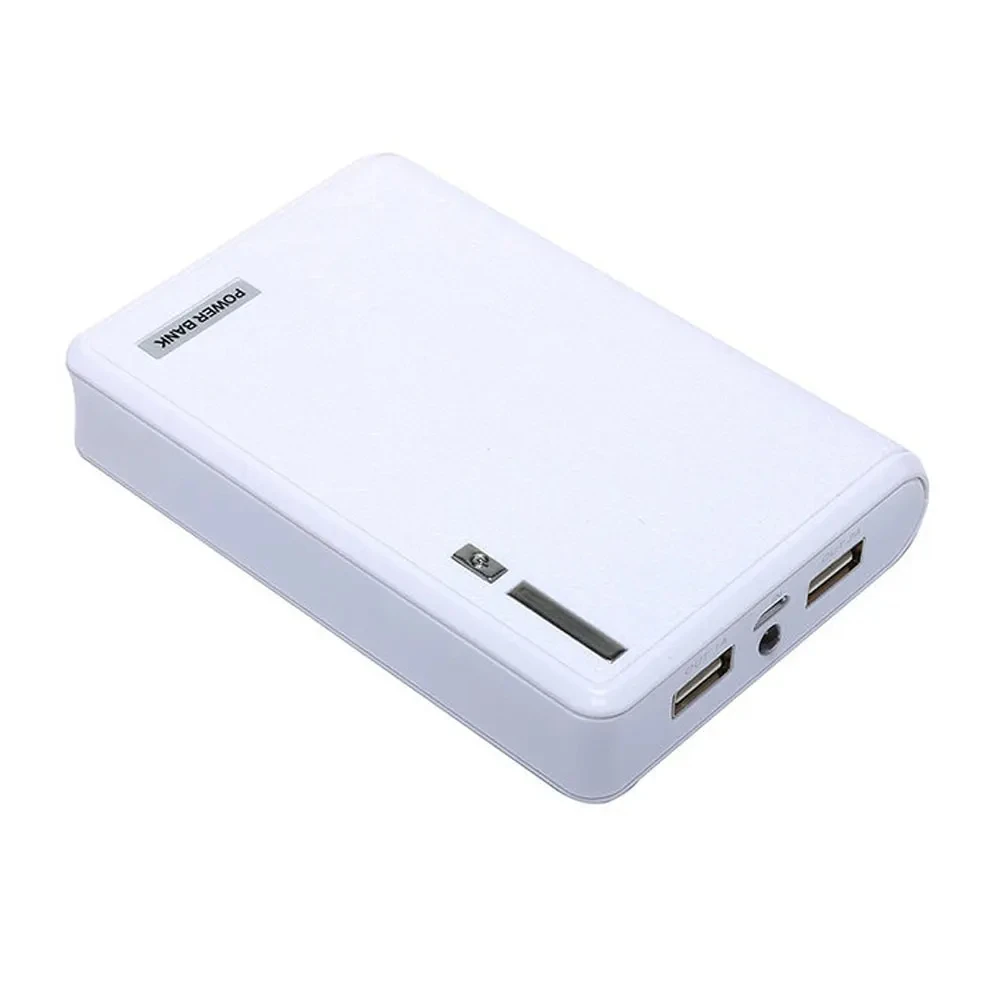 DIY 4*18650 Power Bank Case 4 in 1 Battery Charge Storage Box Shell Micro USB Type C with Flashlight For Charging Mobile Phones