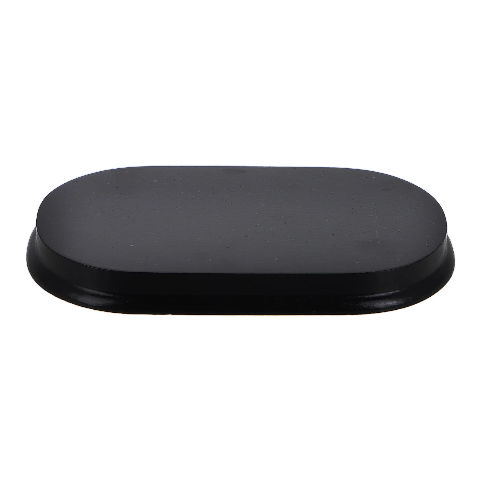 Base ovalada de madera para muñecas en miniatura, Base en miniatura de madera Diy para figuras de acción, soporte de Base pequeño para exhibición de figuras