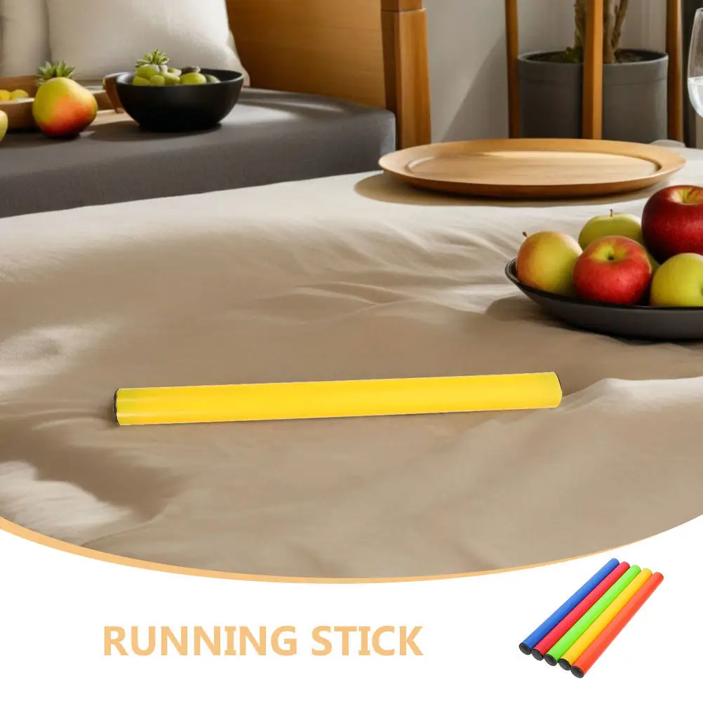 10Pcs Relay Standard Size Plastic Running Sticks for Relay Races Lightweight Ergonomic Grip Competition Tool for Field