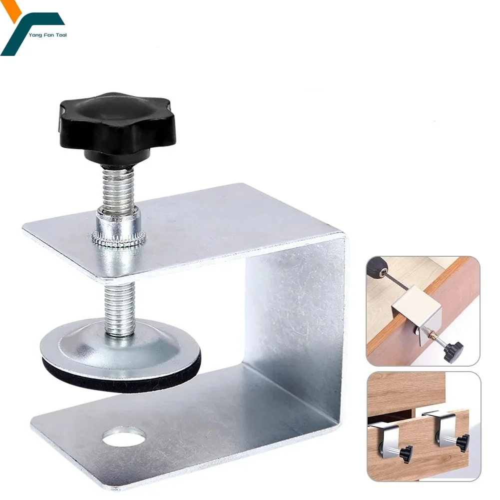 

1/2Pcs Woodworking Jig Adjustable Installation Clamp Cabinet Furniture Accessories Steel Drawer Non-Slip Panel Clip Hand Tool