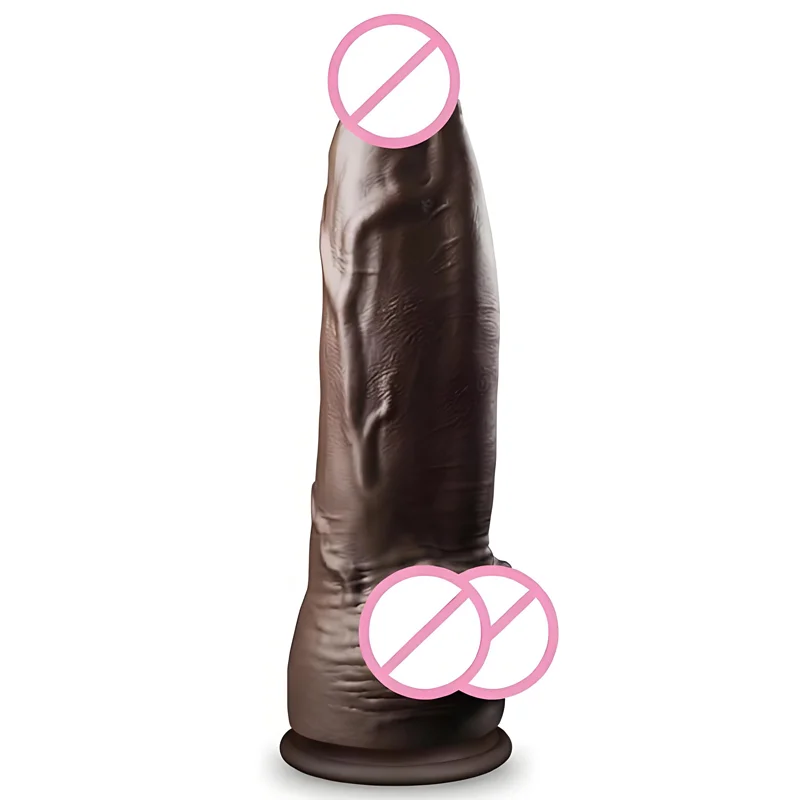 JYBL TITAN Liquid Silicone Dildo Soft Plug Adult Toy for Men Realistic Design Vibrating Option Available in Multiple Sizes