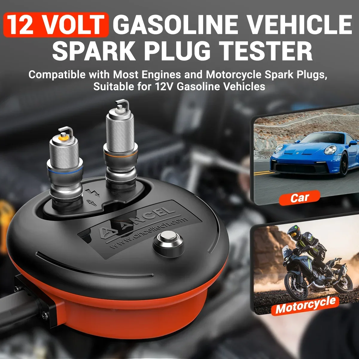 ANCEL SP20 12V Zündkerzentester Kerzentester Automotive Spark Performance Zündstärkeanalysator für Auto