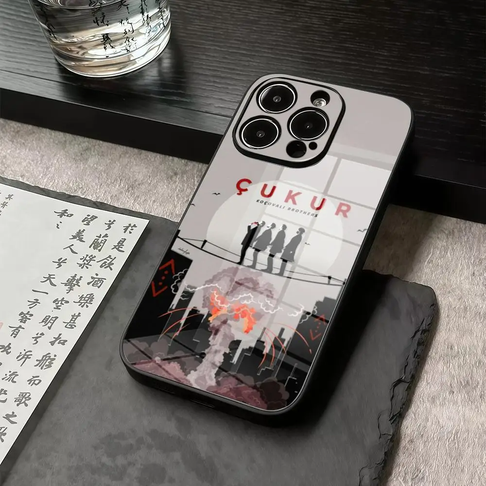 

Phone Case For IPhone 17 16 15 14 13 12 11 Pro Max X XR Precision Holes In Acrylic Glass PC Cover Turkey Cukur Show TV