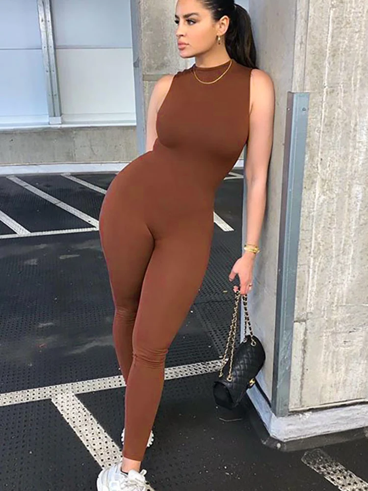 2022 Autumn Women Sexy Winter Jumpsuit Streetwear Long Sleeve Bodycon Solid Sport Fitness Overalls For Women