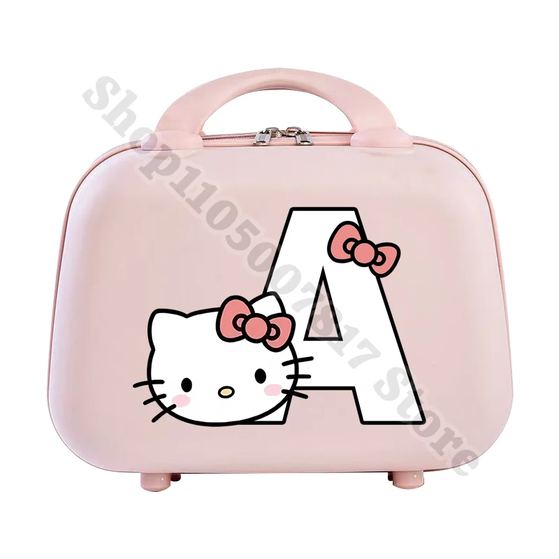 

Детский креативный чемодан с героями мультфильмов «Hello Kitty», милые сумки для багажа в стиле аниме для девочек, модные аксессуары, сумка для хранения, рождественские подарки