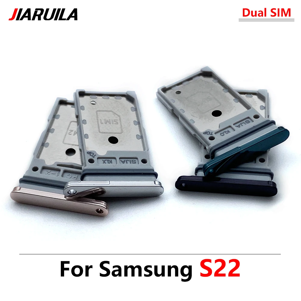 Dual SIM Card Tray Slot Holder Adapter Accessories For Samsung S22 / S22 Plus / S22 Ultra