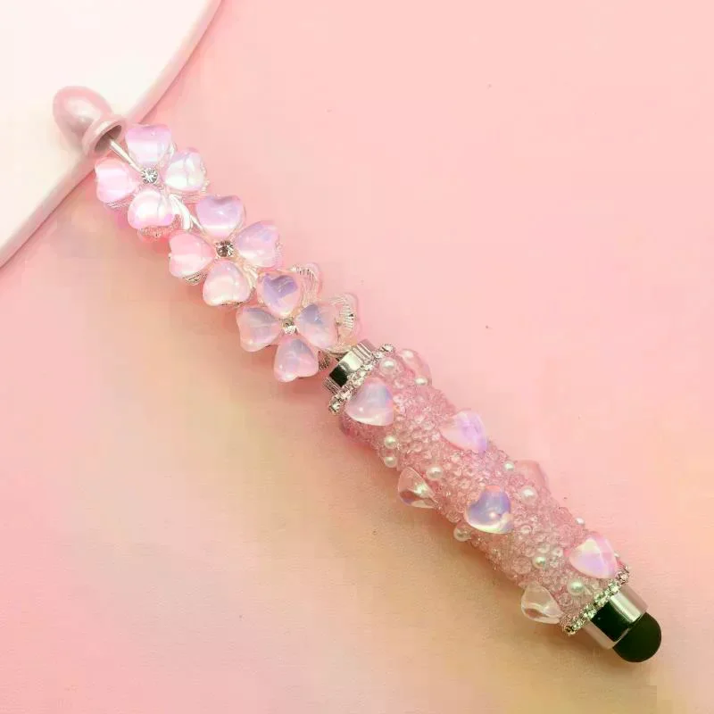 Creative Bead Ballpoint Pen Capacitive Touch Writing Multifunctional Ballpoint Pens Office Study Supplies Touch Screen Pen Gift