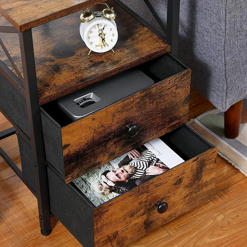 

Electric cloth pumping cabinet, with charging port to make the space clean and bedside table