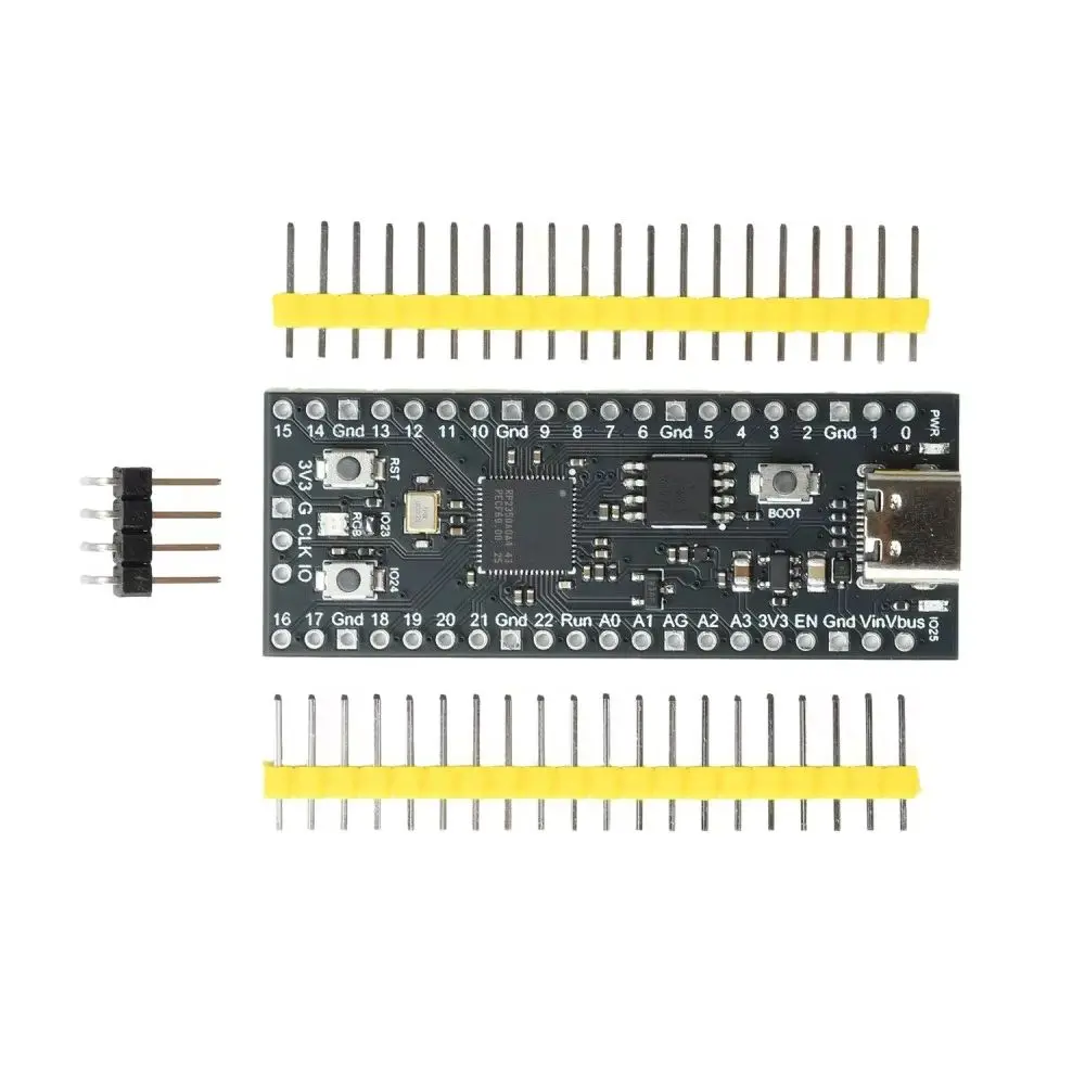 Dual Core Development Board 16MB QSPI Flash 520KB SRAM Low Power 30 GPIO 24 PWM Channel USB1.1 PIO for Electronic Experiment