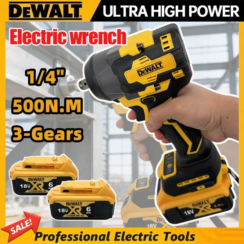 

Бесщеточный электрический гайковерт DeWALT с литиевой батареей, инструмент для ремонта автомобилей и работ