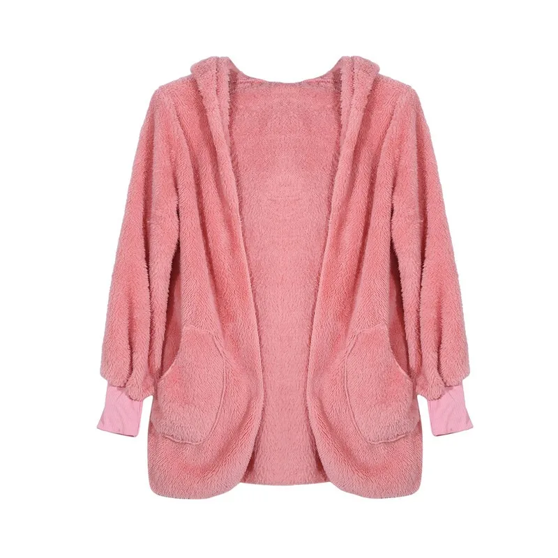 Cappotto di pelliccia di simulazione delle donne di inverno giacca a doppia faccia moda Casual femminile di media lunghezza cappotti di colore solido autunno abbigliamento donna