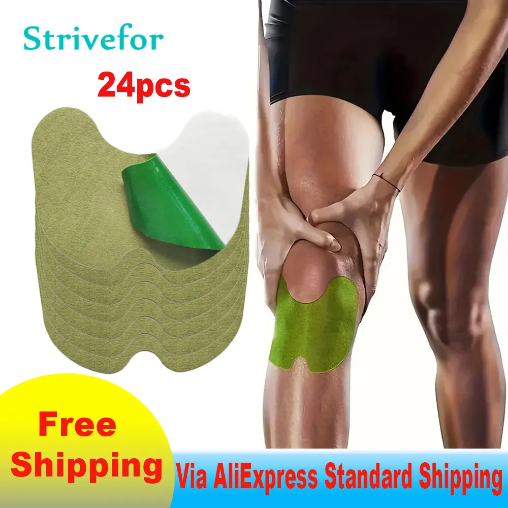 24pcs=3bags(8pcs in a bag) Neck, Shoulder and Knee Patch, Heat Patch, Long-lasting Warm Knee Patch B0008