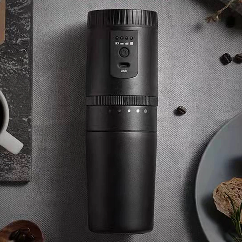 Italian-style Automatic Drip Coffee Grinder Portable Mini Cup Household Car USB Battery Five Gears Electric Grinder Coffee Cup