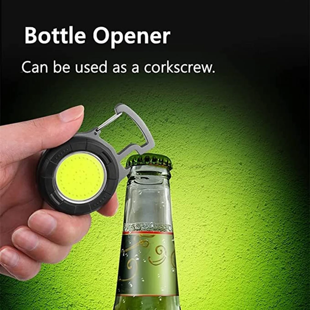 Outdoor LED Keychain Lamp Lightweight Magentic Keyrings Light For Fishing