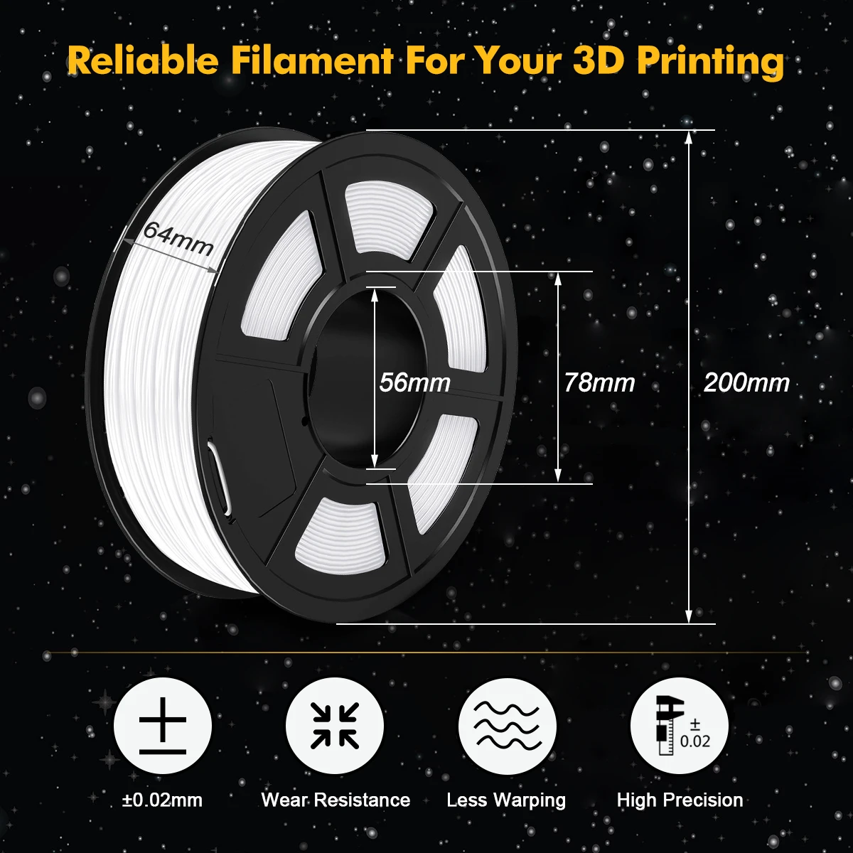 Go-filamento PLA PETG PLA PLUS, filamento de impresora 3D, Material de alto módulo, recargas, regalo DIY, 10KG, 1,75 MM