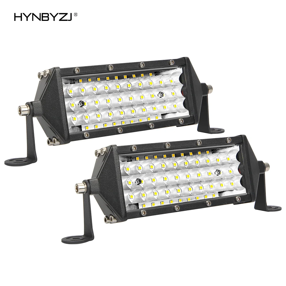 

HYNBYZJ 8 Inch Three Side Light LED Work Light 200W Wide Pressure 9-30V 20000LM 6000K Suitable for Trucks, Off-road Vehicles