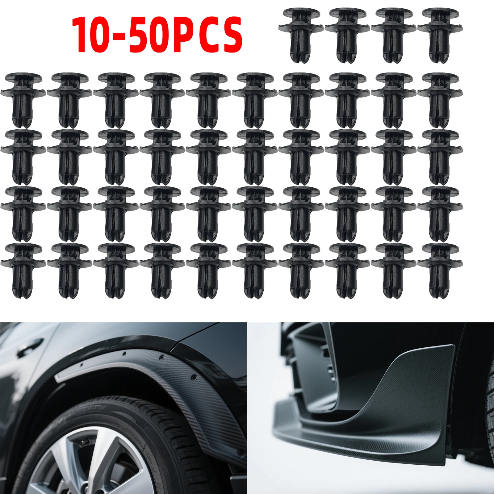 10-50PCS Car Fender Liner Push-Type Retainer Clips Fastener for Hyundai Kia Accent Elantra Santa Fe Sonata Tucson Forte