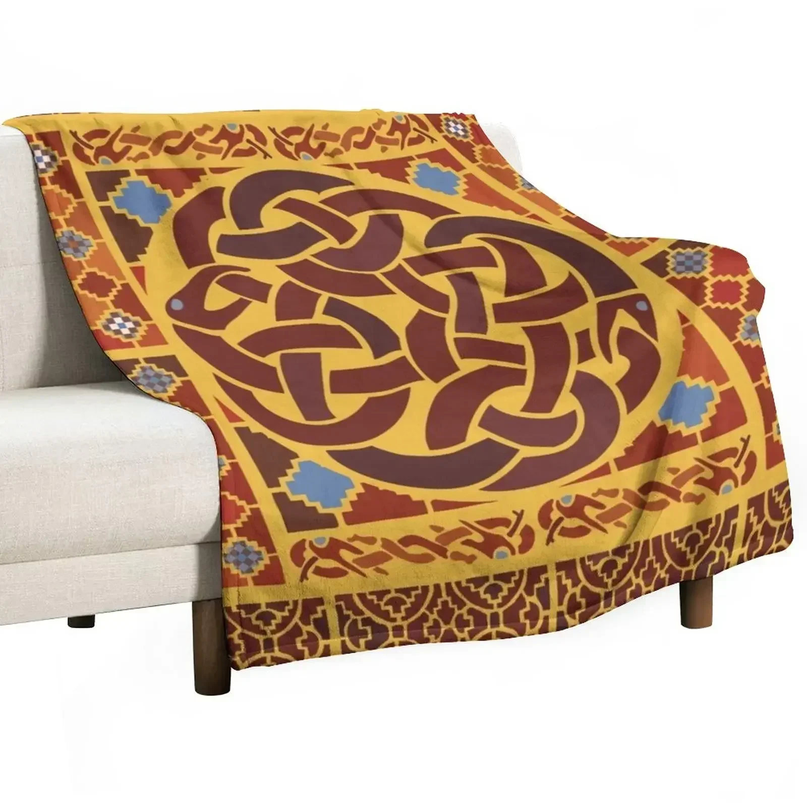 Imagining Sutton Hoo: R?dwald Throw Blanket Picnic Personalized Gift for sofa Extra Large Throw Blankets