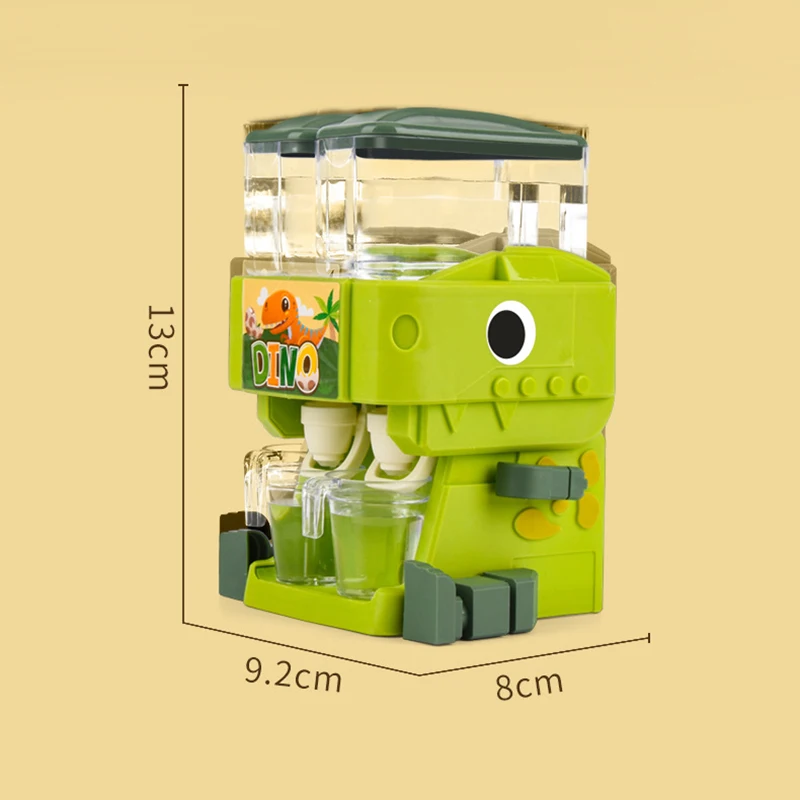 Children Dual Water Dispenser Pretend Play House Toys Mini Simulation Kitchen Set Juice Drinking Cooler Lifelike Toy for Girls