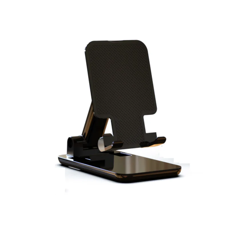 Adjustable Mini Live Streaming Phone Stand For Cell Phone , Foldable Metal Anti-Slip Holder for Lazy Tablets