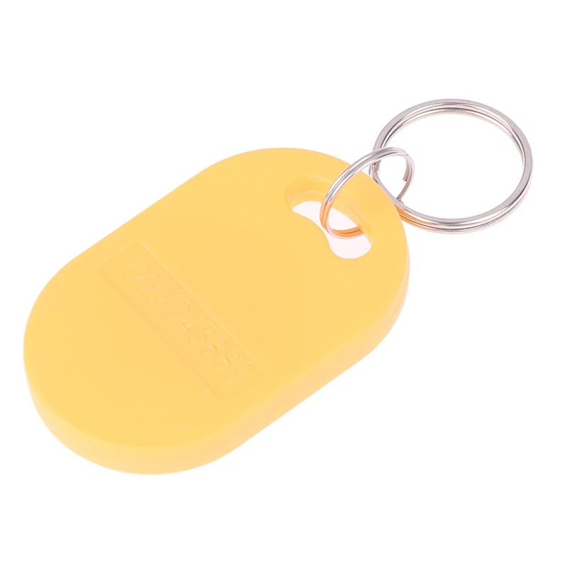 Dual Chip Frequency RFID Composite Key Tags, IC mutável e ID Keyfob, 125KHZ, T5577, 13.56MHZ, regravável