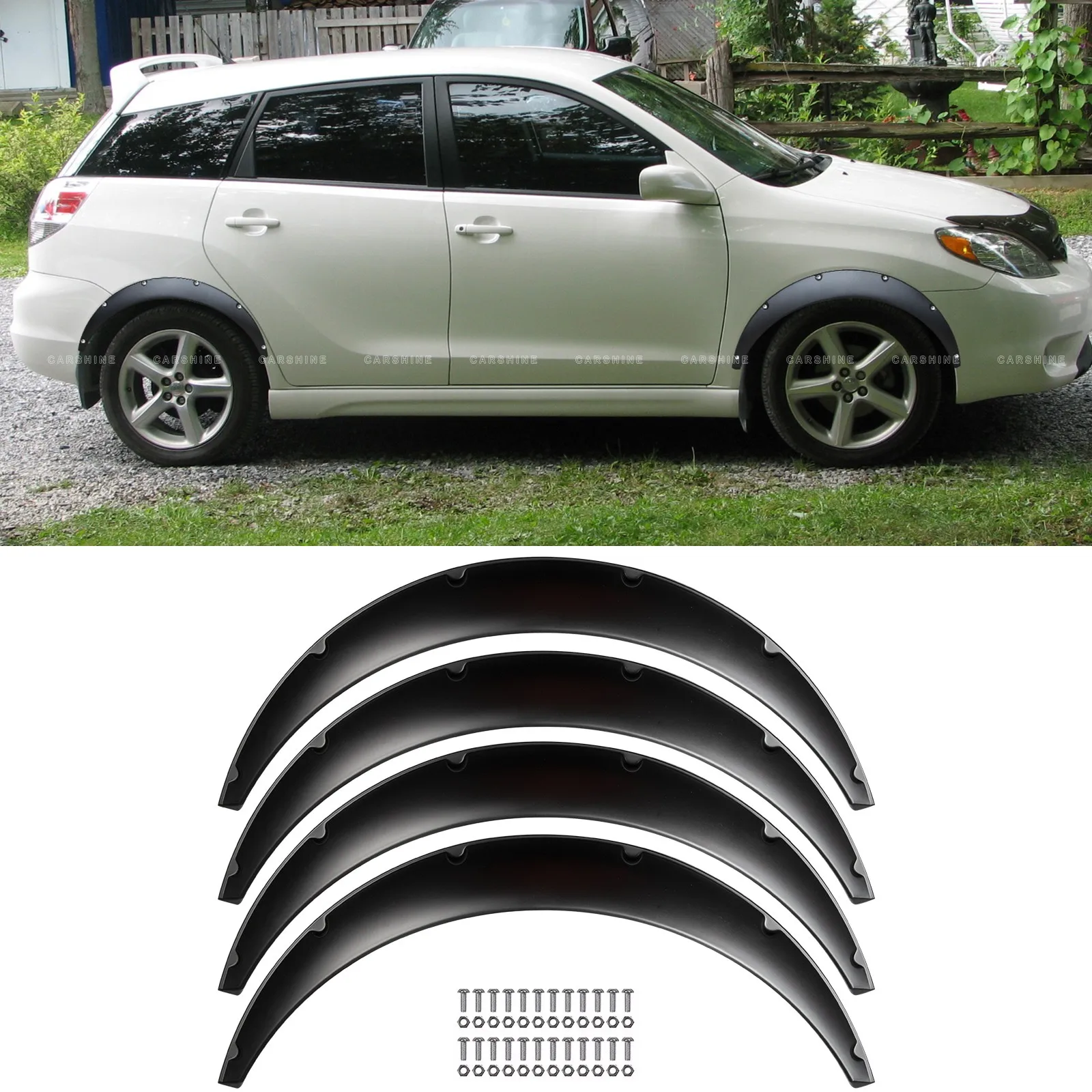 

For Toyota Matrix 2003-2014 Car Fender Flares 3.2" Wide Body Kit Wheel Arches