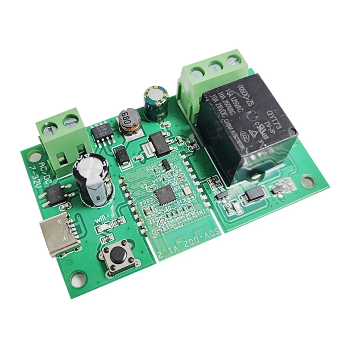 POP-lewelink スマート DC/7-32V DIY シングルチャンネル Bluetooth WIFI インチングセルフロックワイヤレススマートホームリレースイッチ