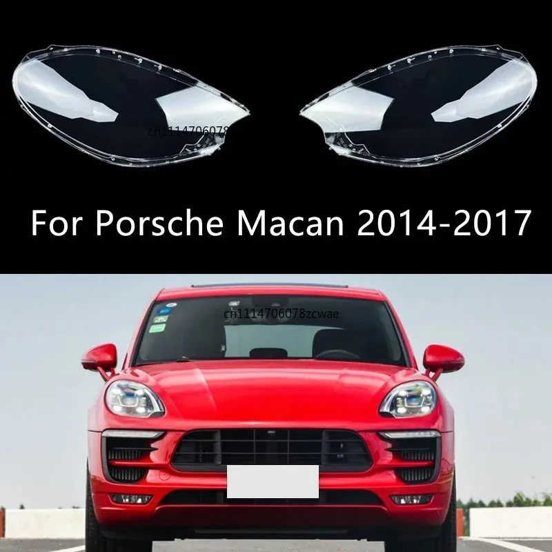 ZOCI-Headlight Cover For Porsche Macan 2014 2015 2016 2017 Car Headlight Shell Lamp Shade Lens Cover