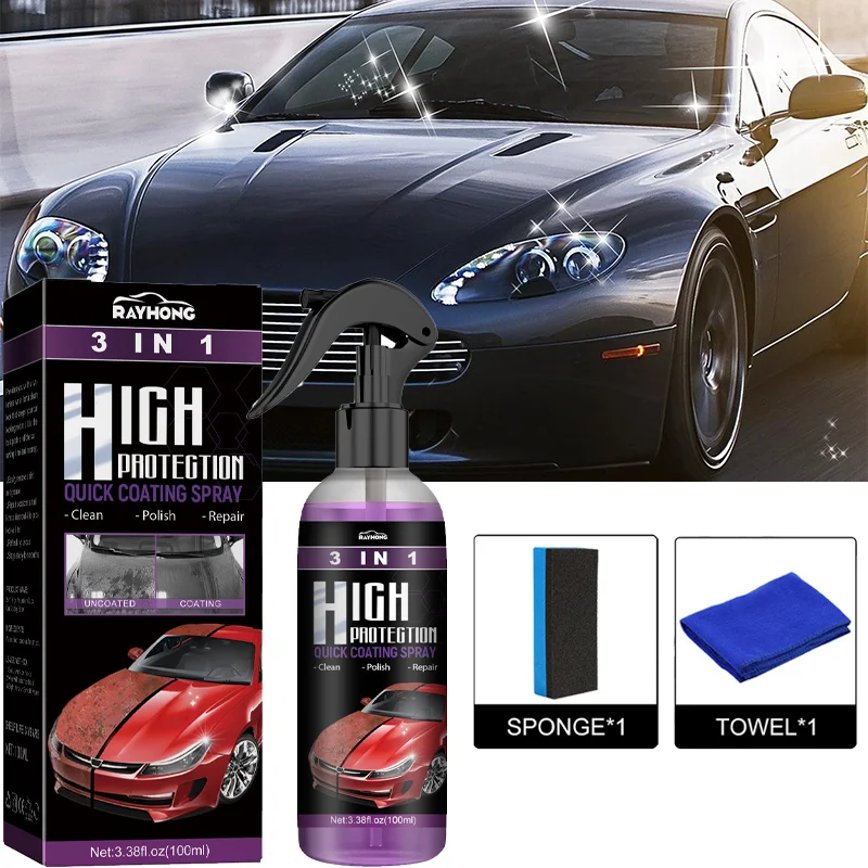 

Car Ceramic Quick Coating Spray Universal Nano Hydrophobic Body Polish Scratch Repair Remover Paint Protection Accessories