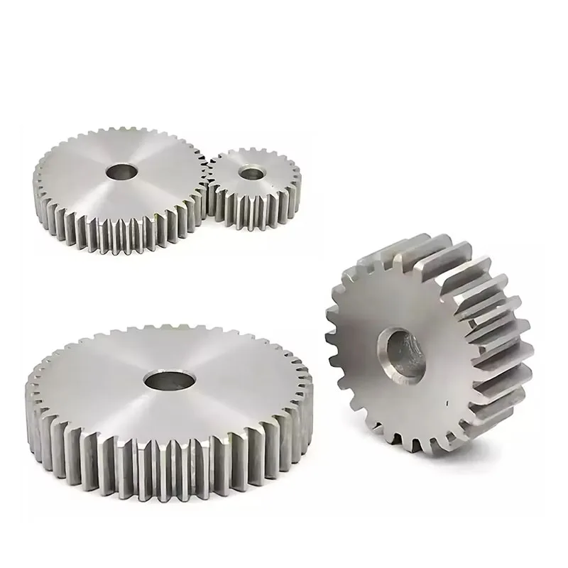 1Pcs 1 Mod Spur Gears 45# Steel 12 13 14 15 16 17 18 19 20 21 22 23 24 25 26 27 Teeth Thickness 10mm Transmission Gear For CNC