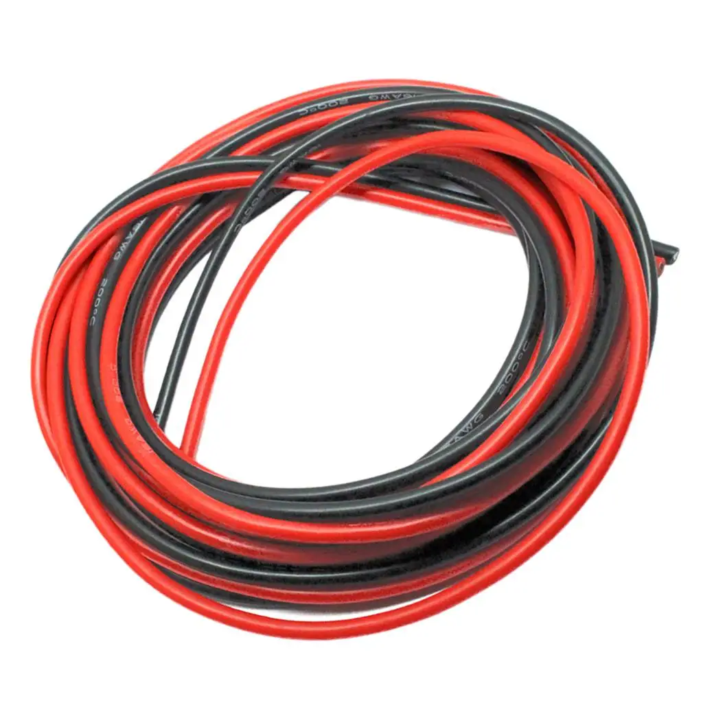 Flexible Silicone Wire 16AWG Heatproof Low Resistance Power Cable for Electronic Device Repair