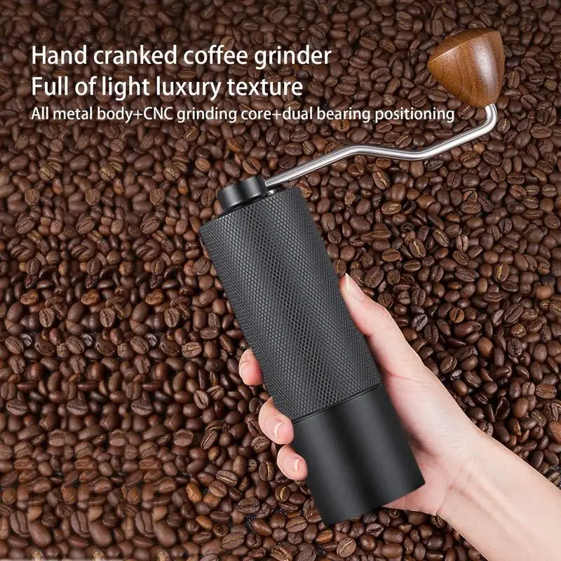 

Hand Coffee Grinder Portable Coffee Bean Grinder for Espresso Stainless Steel Coffee Mill Grinder with Adjustable Burr Coffee