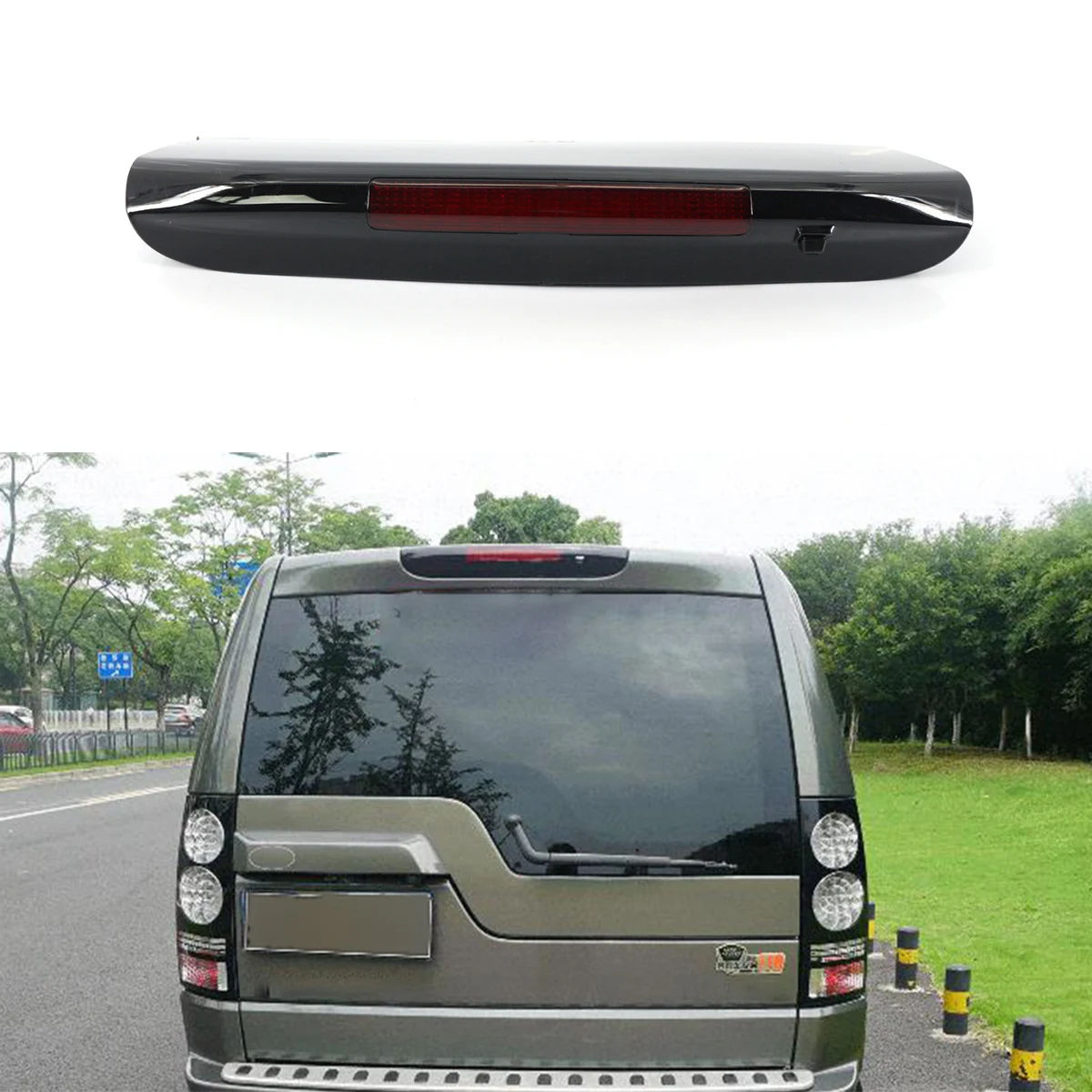 1Pcs Black High Mount Third Tail Brake Light For Land Rover Discovery LR3 LR4 2004-2016 Car Accessories LR029623