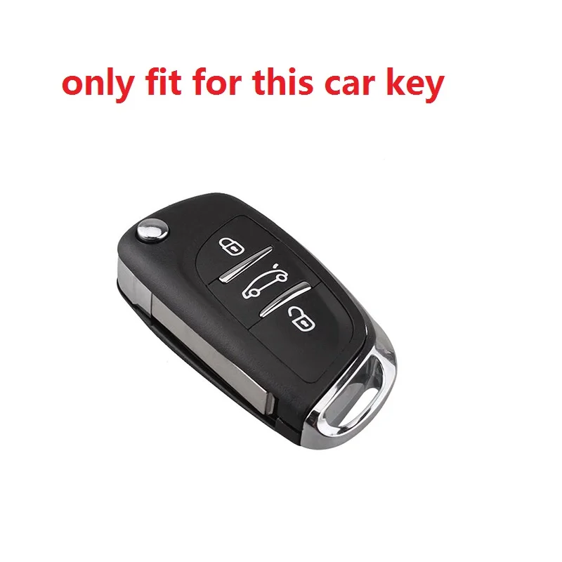 TPU Car Flip Key Case Cover Protector Shell For Citroen C1 C2 C3 C4 C5 XSARA PICA For Peugeot 306 407 807 For DS DS3 DS4 DS5 DS6