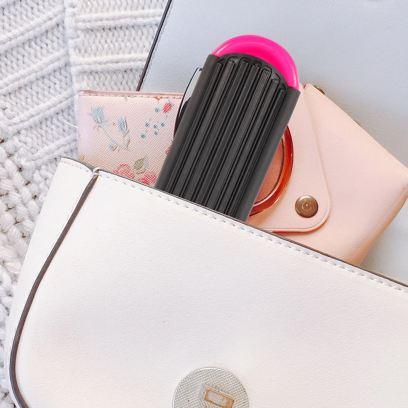

Portable Hair Brush Mirror Detangling Brush Ergonomic Handle Comfortable Grip Smooth Teeth Scalp Care Women Thin Hair