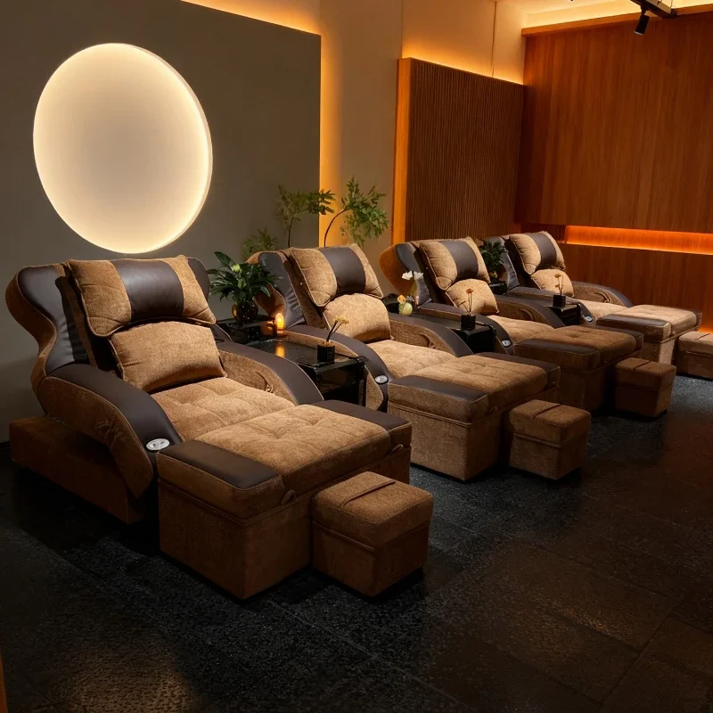 Elektryczna sofa do masażu stóp z funkcją kąpieli stóp, sauna do uszu, zintegrowana łóżko-masażer, sofa do pedicure, sofa do kąpieli stóp, fotel rozkładany.