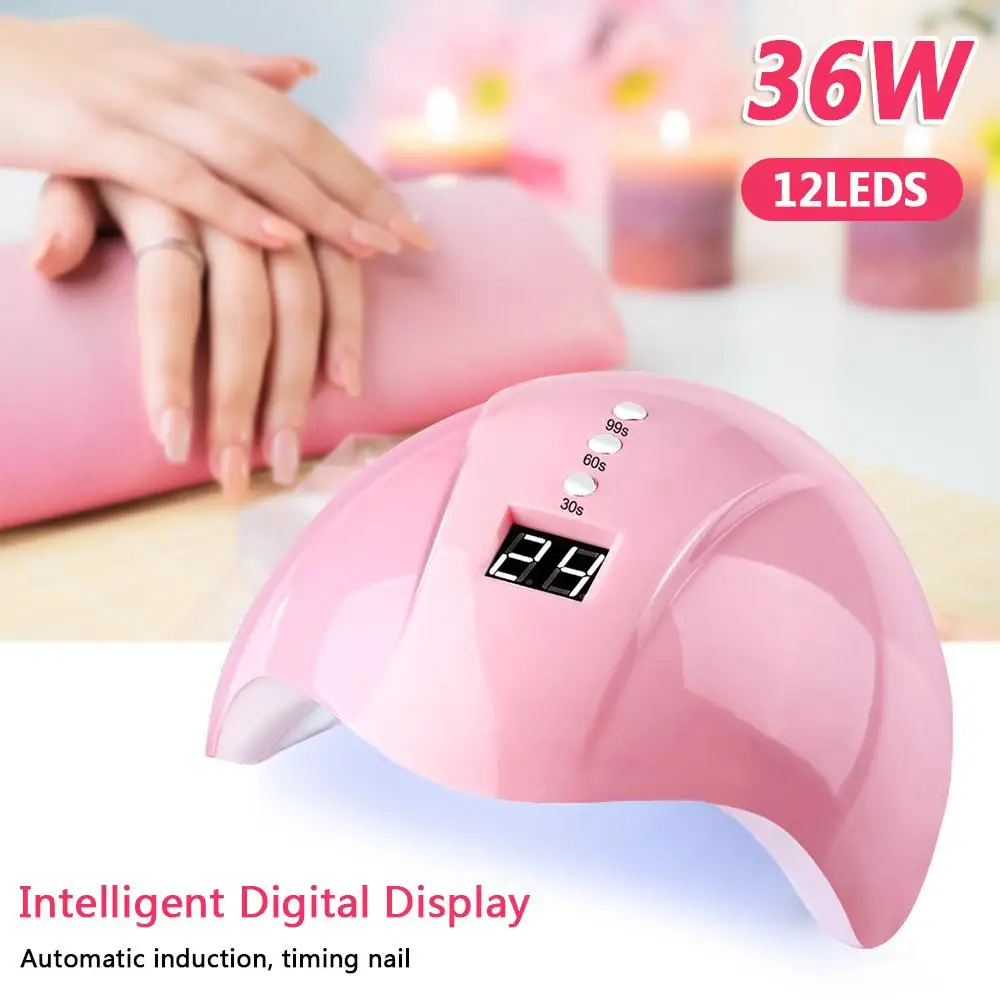 30/60/90s Timer USB UV Lamp LED Nail Lamp Nail Dryer for All Gels Polish Light Infrared Sensing Smart for Manicure