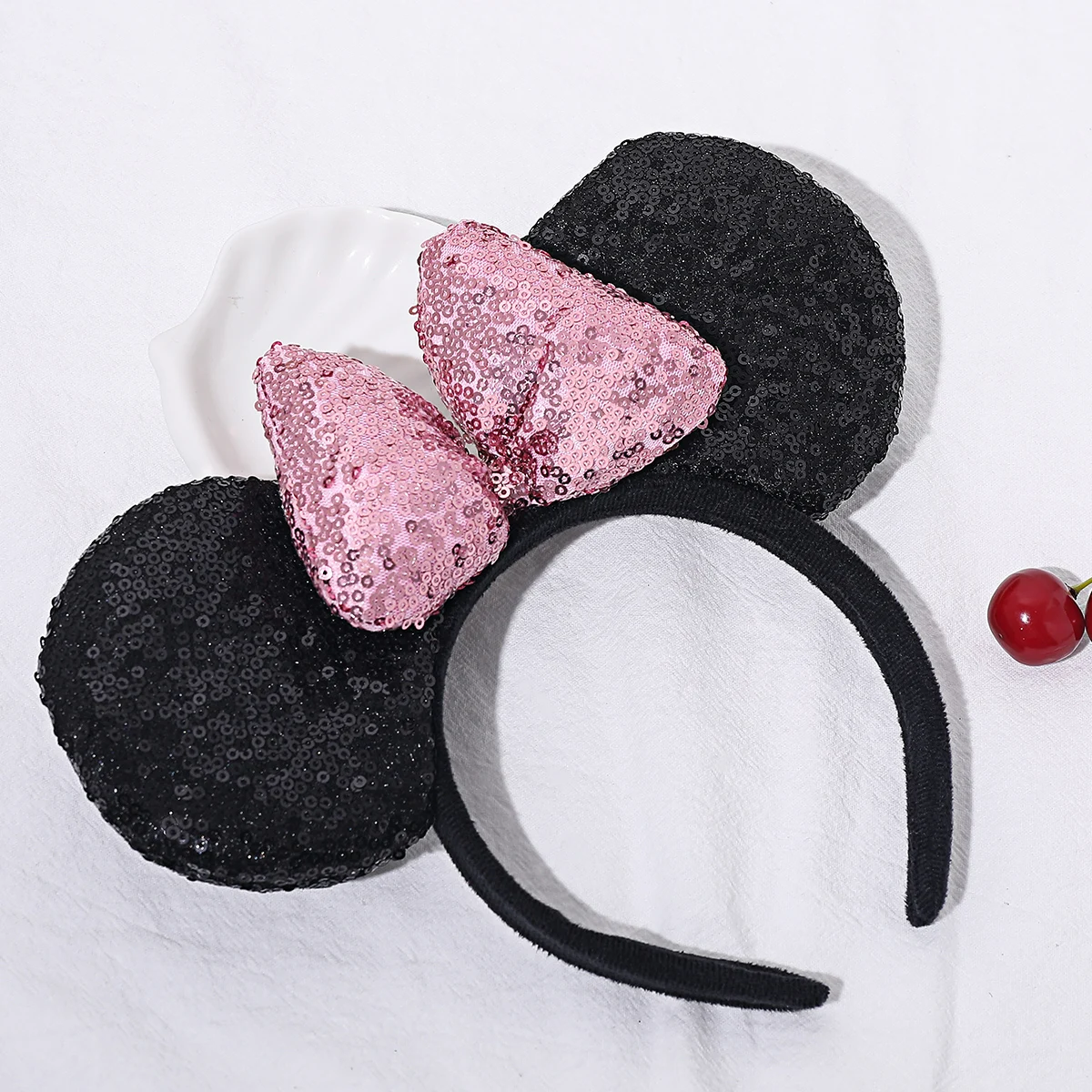 Popular Mouse Ears Headband Women Sequin Ears Hairband Festival Party Popular Character Headband Girls Hair Accessories Headwear