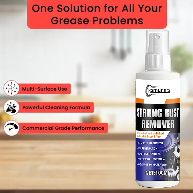 100ml Ultra-Strong Concentrated Degreaser & Metal Polish - Powerful Oil Removal, Metal Polishing & Multi-Surface Compatible - fo