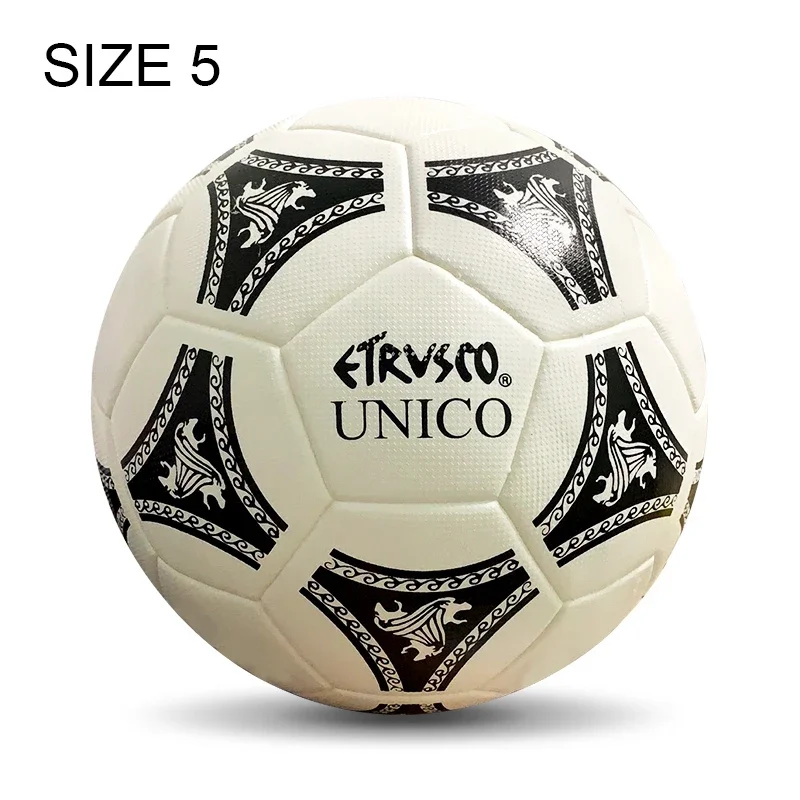 1990 Italian Etrusco Unico Soccerballs  Standard Size 5-Ball PU Material Sports League Football Training Ball Futbol Voetba