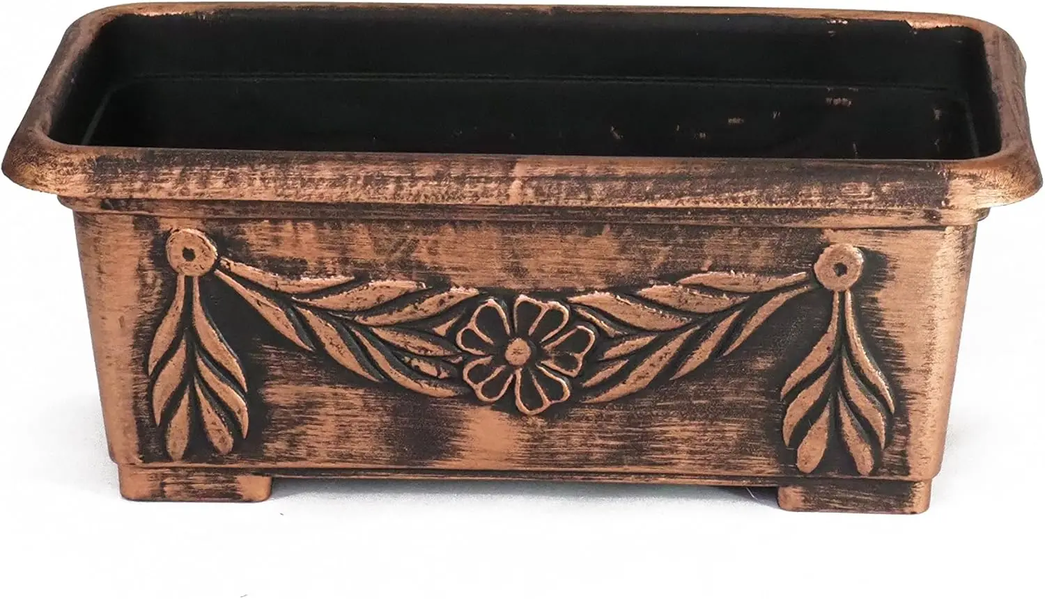 

5x7x12 inches Rectangle Planter Rustic Look Flower Seedlings Nursery Pot for Garden Patio Office Ornaments Home Decor Long Lasti