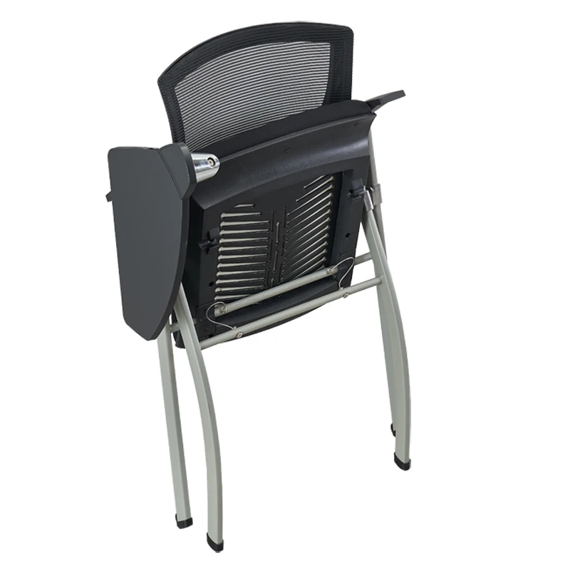 Training Chair Writing Board Folding Training Table and Chair Integrated Table and Stool Meeting Room Chair Student Conference C