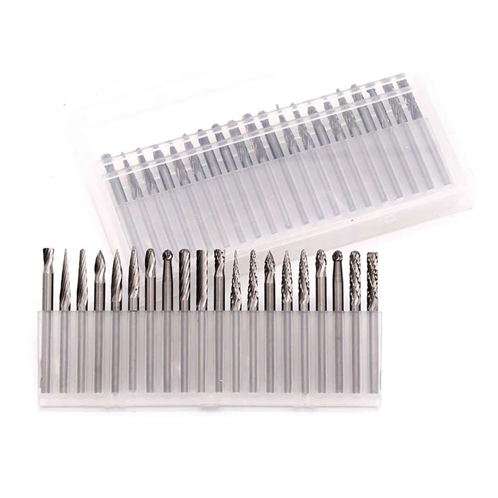 텅스텐 카바이드 3x3mm 드릴 비트 로타리 Burrs 금속 다이아몬드 그라인딩 목공 밀링 커터 드릴 비트 액세서리