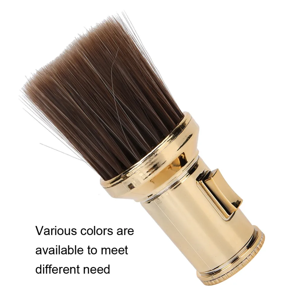 Soft Bristle Multifunctional Broken Hair Sweep Brush Gold Color Light Hair Brush Beard Shaving Brush Professional Multipurpose