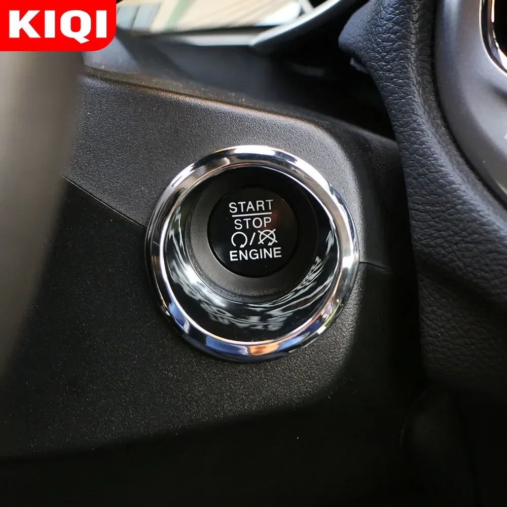 Car Ignition Key Switch Decoration Ring Circle Trim Stickers for Jeep Compass 2th Renegade 2015 - 2020 Accessories