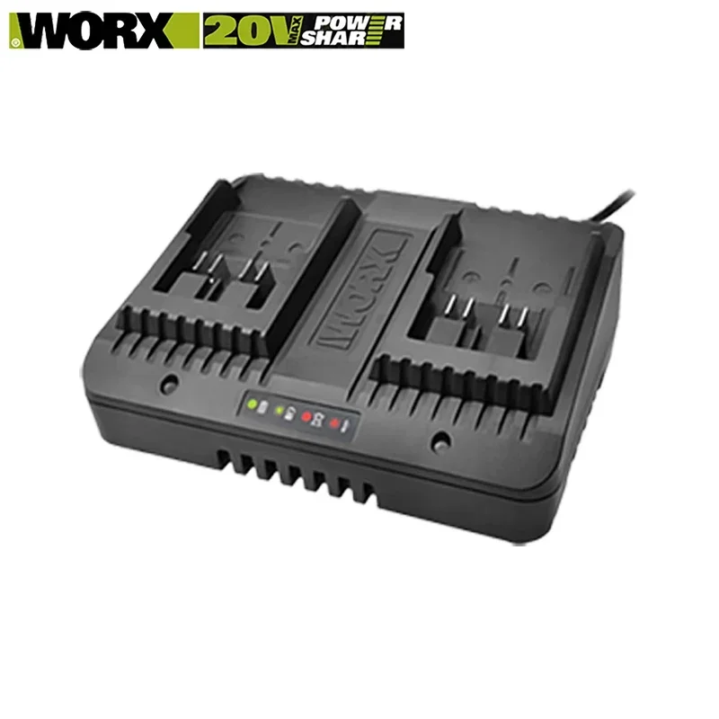 WORX Lithium Charger 12V 20V 2A DoubleOut 2A FanCooling 6A Universal Battery Platform with Multi-Model Charge Protection